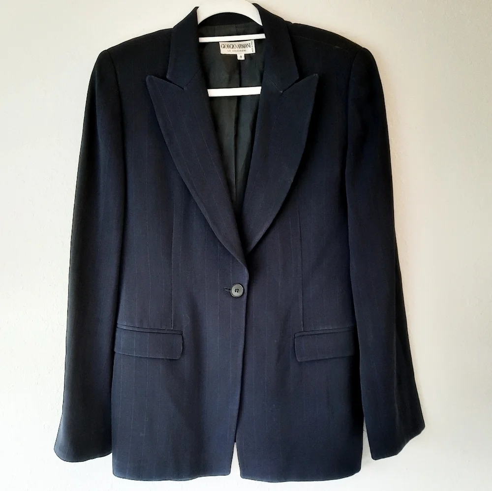 Giorgio Armani Pinstripe Blazer 8